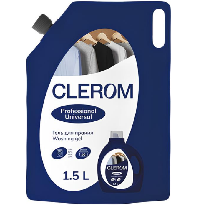 Clerom Professional гель д/прання 1,5л (дой-пак) Universal